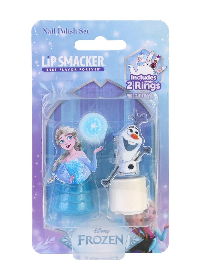 Lip Smacker Disney Frozen Elsa and Olaf Nail Polish Set (12 ml, Pack of 2) - Image 1